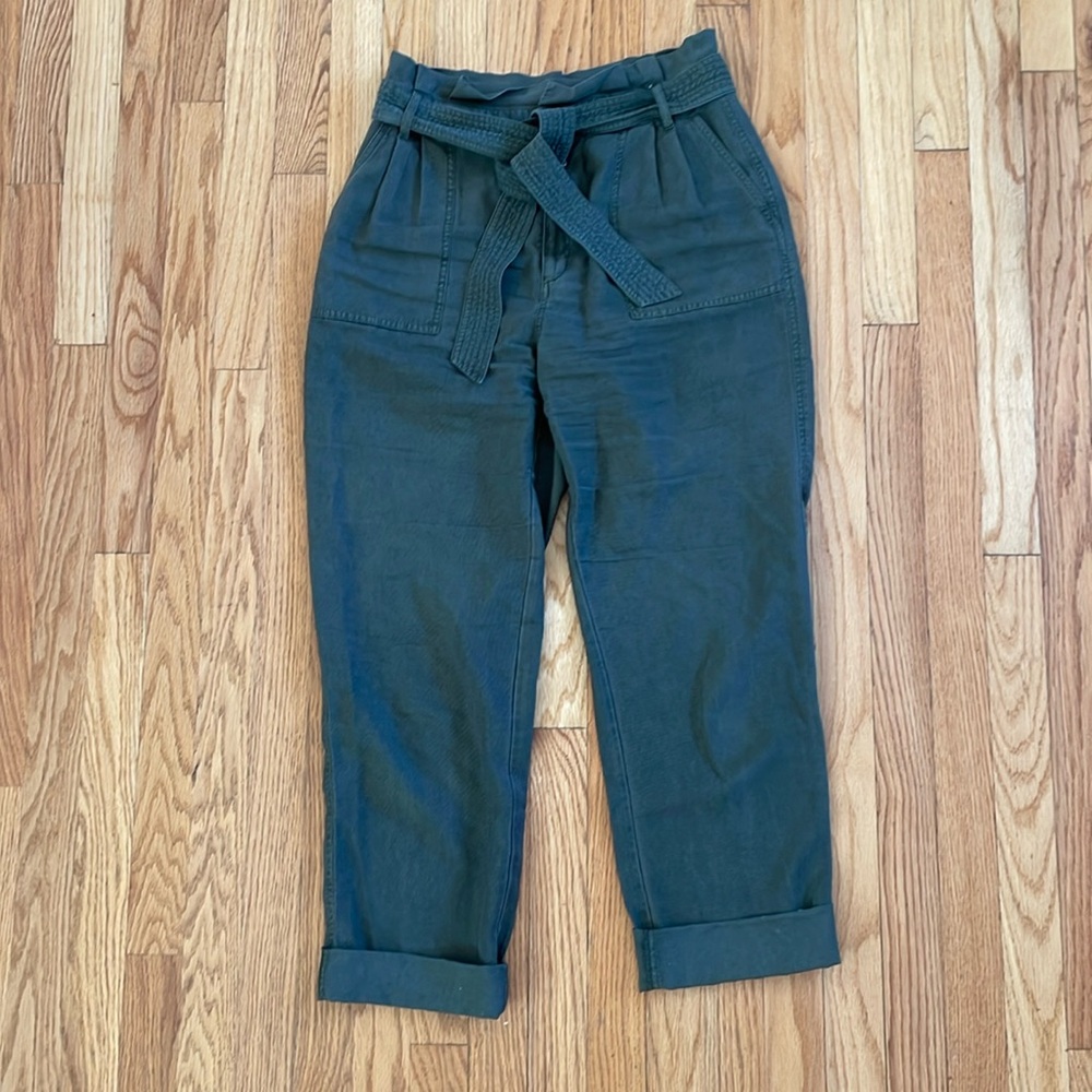 Green Trouser Tie Pants
